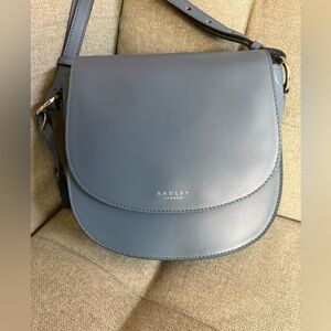 RADLEY LONDON Slate Blue Crossbody Saddle Bag